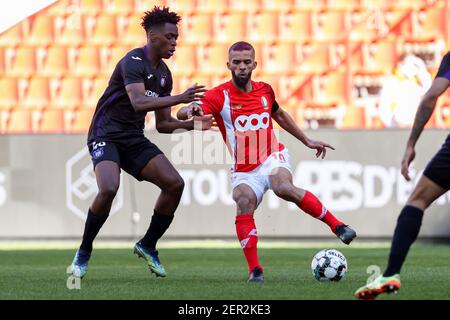 LIEGE, BELGIUM - FEBRUARY 28: Albert Sambi Lokonga of RSC