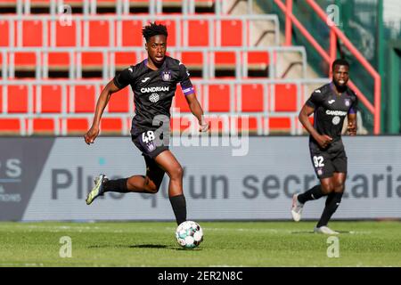 LIEGE, BELGIUM - FEBRUARY 28: Albert Sambi Lokonga of RSC