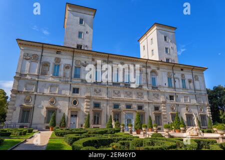 Italy, Rome, Borghese Gallery and Museum, Villa Borghese gardens, view from Piazzale Scipione Borghese Stock Photo