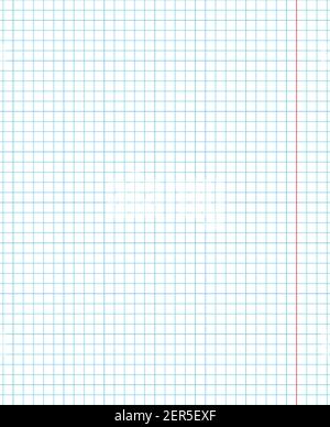 Grid paper. Abstract squared background with color graph. Geometric pattern for school, wallpaper, textures, notebook. Lined blank on transparent Stock Vector
