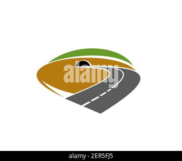 A pathway going to the mountain Stock Vector Image & Art - Alamy