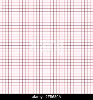 Grid paper. Abstract squared background with color graph. Geometric pattern for school, wallpaper, textures, notebook. Lined blank on transparent Stock Vector