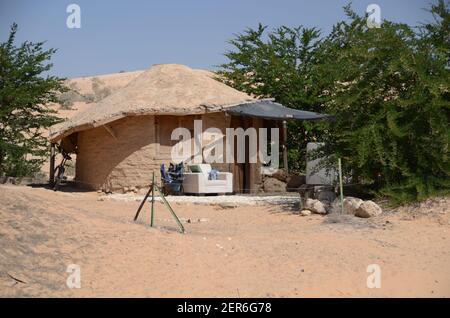 Hobbit style homes for tourists in the Negev, Israel