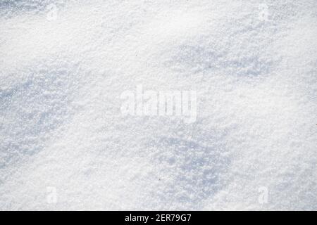smooth clean snowy surface Stock Photo