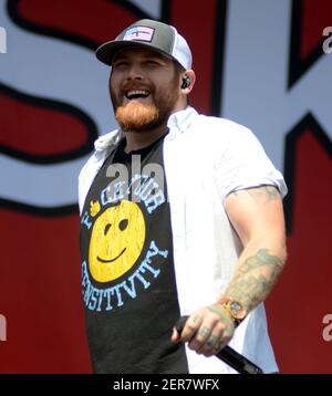 May 13, 2018: Lead singer Jesse Hasek of the band 10 Years performs during  the Northern Invasion Music Festival in Somerset, Wisconsin. (Photo by  Ricky Bassman/CSM/Sipa USA Stock Photo - Alamy