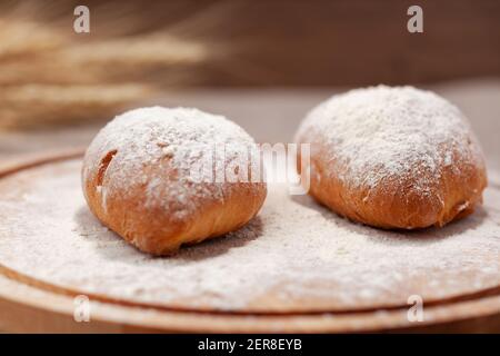 pies on the cutting board Stock Photo