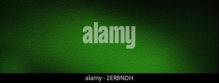 Elegant dark green background with black shadow border and old vintage grunge texture. St Patrick's Day banner design. Stock Photo