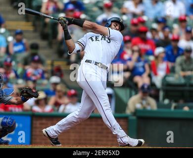 Texas Rangers' Joey Gallo bats during a spring training baseball game  against the San Diego Padres, Thursday, March 4, 2021, in Surprise, Ariz.  (AP Photo/Sue Ogrocki Stock Photo - Alamy