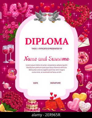 valentines day diploma