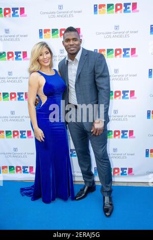 6th Annual PingPong4Purpose Featuring: Yasiel Puig, Andrea De La Torre  Where: Los Angeles, California, United States When: 23 Aug 2018 Credit:  FayesVision/WENN.com Stock Photo - Alamy