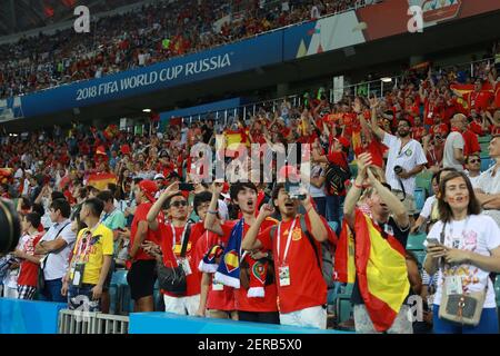 Sochi, Russia - June 15, 2018: Sochi, The Stadium Fisht. The Fans Filled  The Stadium. Match Portugal Vs Spain Stock Photo, Picture and Royalty Free  Image. Image 106260509.