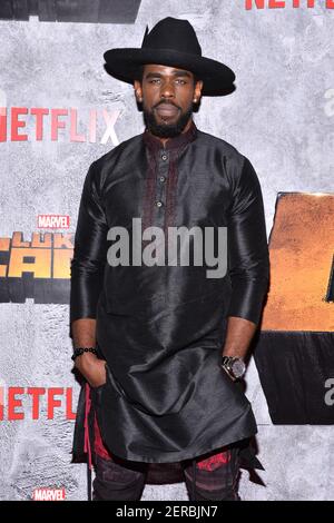 Mustafa Shakir attends the 'Luke Cage' Season 2 New York Premiere at