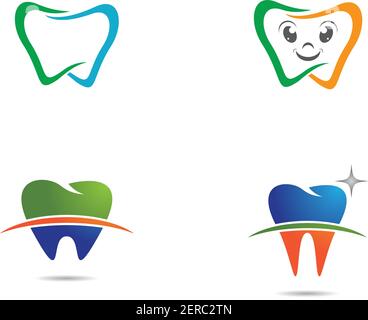 Dental logo Template vector illustration icon design Stock Vector