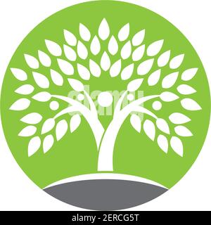 Tree logo template vector icon illustration design Stock Vector