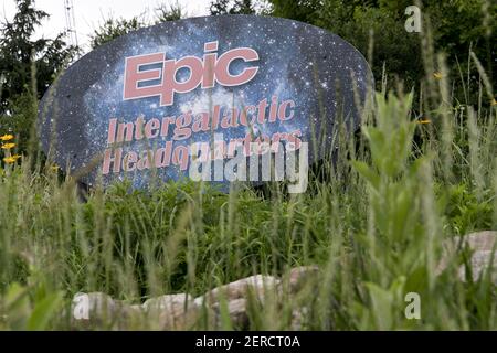 A Logo Sign Outside Of The Headquarters Of The Epic Systems Corporation ...