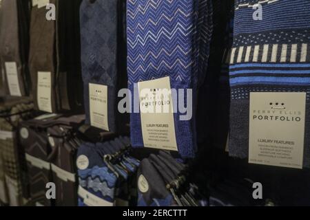 Perry Ellis brand accessories in the Macy s Herald Square men s