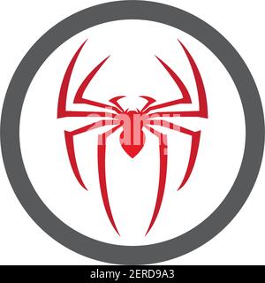 Spider logo template vector icon illustration design Stock Vector