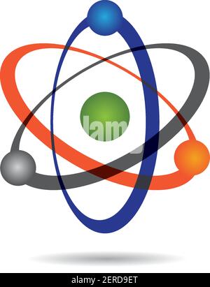 Molecule logo template vector icon illustration design Stock Vector