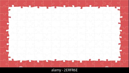 abstract background puzzle frame with blank space Stock Vector