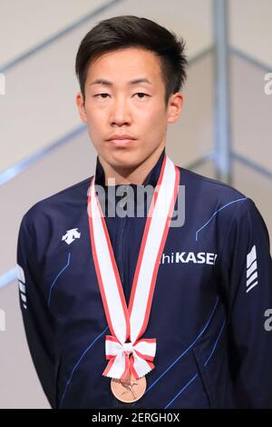 Shiga, Japan. 28th Feb, 2021. Syuho Dairokuno Marathon : 2021 Lake Biwa Mainichi Marathon award ceremony in Shiga, Japan . Credit: Naoki Nishimura/AFLO SPORT/Alamy Live News Stock Photo