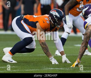 Minnesota Vikings defensive end Scott Crichton (95) during warm-ups prior  to an NFL preseason football game between the Kansas City Chiefs and Minnesota  Vikings in Kansas City, Mo., Saturday, Aug. 23, 2014. (