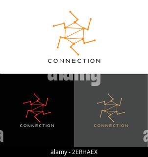 Technology circuit icon for apps or websites Stock Vector