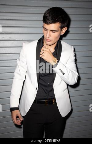 MIAMI, FL - AUG 29: Mexican regional artist Adriel Favela posses backstage  at Univision's 'Despierta America' morning show on August 29, 2018 in  Miami, Florida. (Photo by Alberto E. Tamargo/Sipa USA Stock Photo - Alamy