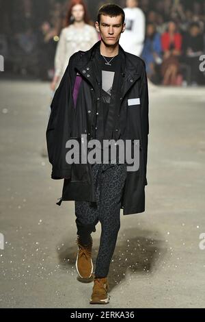 Elias de Poot walks on the runway during the Coach New York Fashion ...