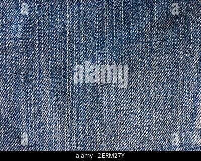 Blue jeans texture background with copy space for design Stock Photo