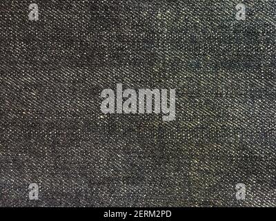 Black denim texture background with copy space for design Stock Photo
