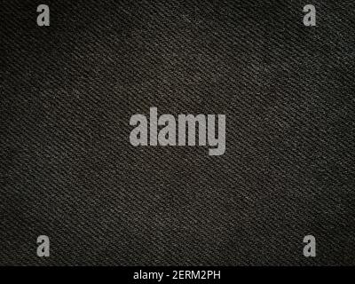 Black denim texture background with copy space for design Stock Photo
