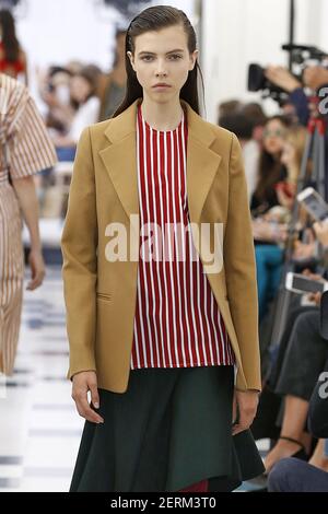 Heejung Park walks on the runway during the Louis Vuitton Fashion Show  during Paris Fashion Week Spring Summer 2019 held in Paris, France on  October 2, 2018. (Photo by Jonas Gustavsson/Sipa USA