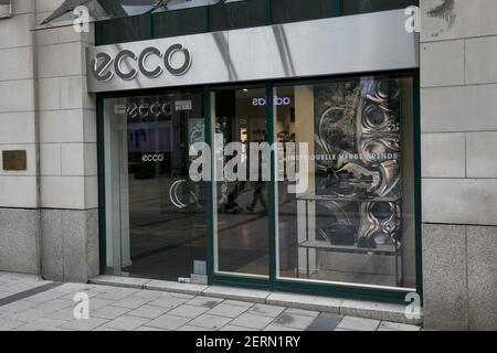 Forføre Undvigende klæde sig ud A logo sign outside of a ECCO retail store in Munich, Germany, on September  2, 2018 Stock Photo - Alamy