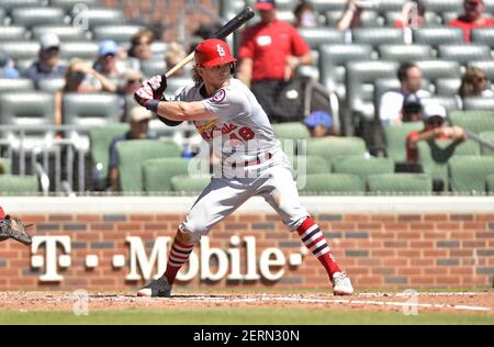 St. Louis Cardinals outfielder Harrison Bader (48) reacts during