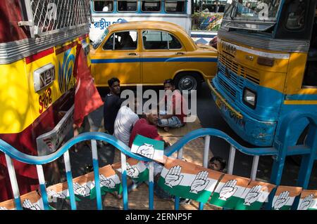 Kolkata, India. 28th Feb, 2021. The Left-Congress-ISF alliance kicked off their election campaign for the 2021 in Kolkata's Brigade Parade Ground. Supporters gathered by the lakhs to support the alliance. (Photo by Nilimesh Mondal/Pacific Press) Credit: Pacific Press Media Production Corp./Alamy Live News Stock Photo