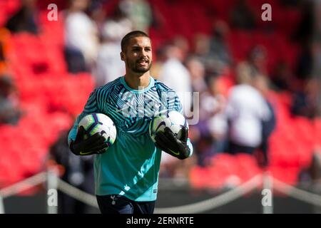 September 15, 2018 - London, United Kingdom - Michel Vorm of Tottenham Hotspur during the pre-match warm-up during the Premier League match at Wembley Stadium, London. Picture date 15th September 2018. Picture credit should read: Craig Mercer/Sportimage/Cal Sport Media/Sipa USA(Credit Image: &copy; Craig Mercer/CSM/Sipa USA)