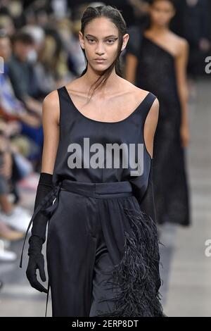 Model Nayeli Figueroa walks on the runway during the Paul & Joe Fashion ...