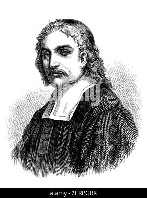Paul Gerhardt, March 22, 1607 - June 6, 1676, was an evangelical Lutheran theologian and is considered one of the most important German-language hymn Stock Photo