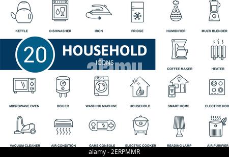 20 Free Home Appliances Vector Icons (AI)