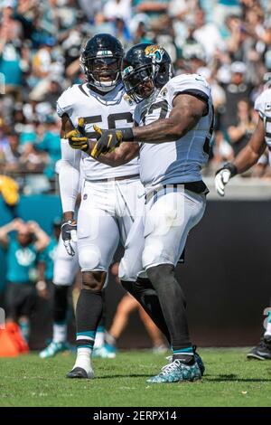 Jacksonville, FL, USA. 10th Dec, 2017. Jacksonville Jaguars defensive  tackle Malik Jackson (97) during the NFL football game between the Seattle  Seahawks and the Jacksonville Jaguars. Jacksonville defeated Seattle 30-24  at EverBank