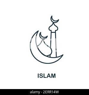 Islam icon. Simple element from religion collection. Creative Islam icon for web design, templates, infographics and more Stock Vector