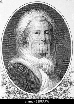 Martha Washington a portrait from old American money Stock Photo