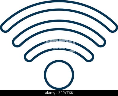 Wi-fi RGB color icon Stock Vector