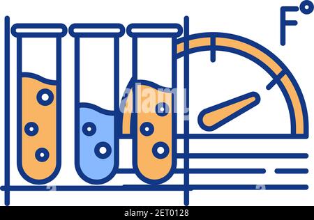Cryopreservation RGB color icon Stock Vector