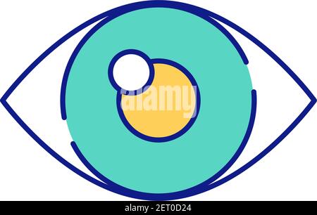 Social research technique RGB color icon Stock Vector