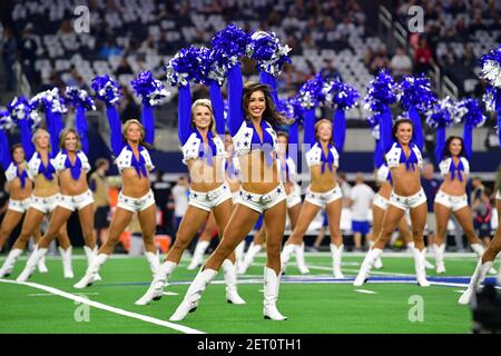 December 24th, 2017:.Dallas Cowboys Cheerleaders in Santa suits performing  during an NFL football game between the Seattle Seahawks and Dallas Cowboys  at AT&T Stadium in Arlington, Texas. .Manny Flores/CSM Stock Photo 