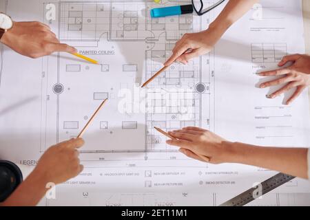 Team working on design project Stock Photo