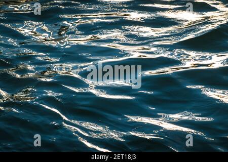 Rippled water surface background Stock Photo