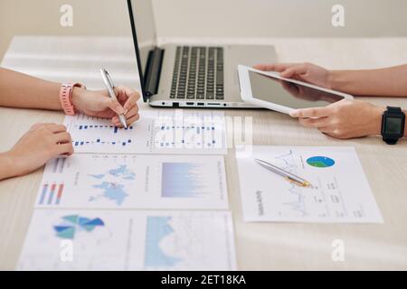 Meeting of project management team Stock Photo