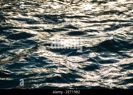 Rippled water surface background Stock Photo